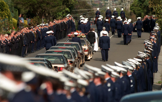 Rod Miller’s funeral Honour Guard.