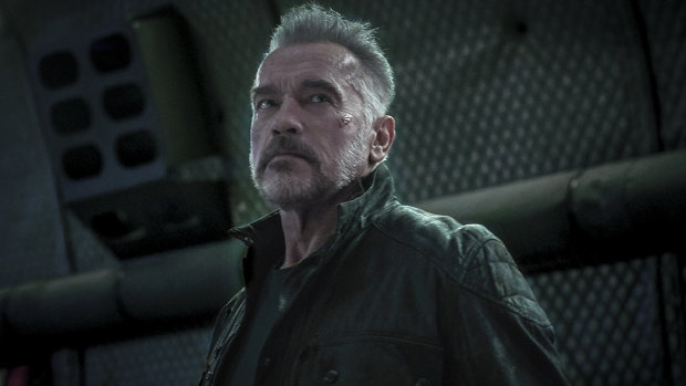 Arnold Schwarzenegger in Terminator: Dark Fate.