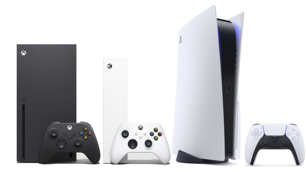 The Xbox Series X, Series S and PlayStation 5.