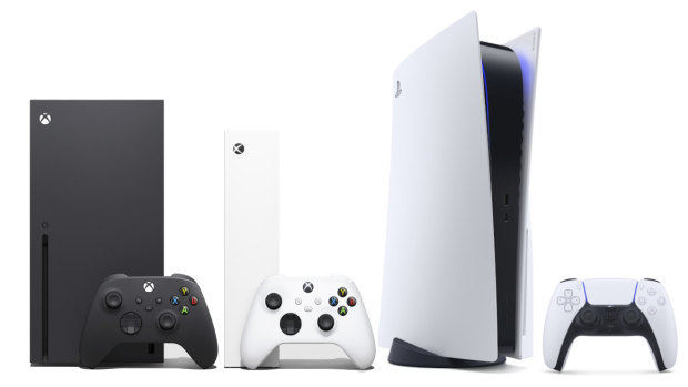 The Xbox Series X, Series S and PlayStation 5.