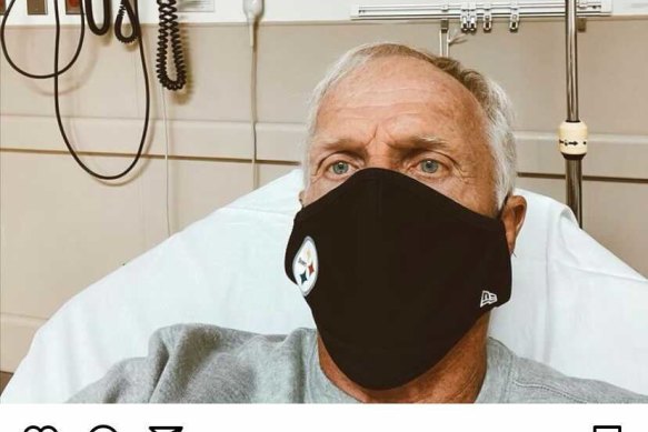 Greg Norman in hospital with COVID-19 on Christmas Day. 