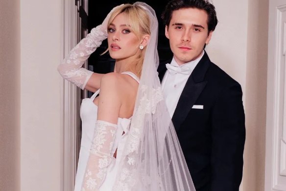 Heiress and actress Nicola Peltz and Brooklyn Beckham son of celebrity couple, David and Victoria Beckham (aka Posh Spice) at their multi-million dollar wedding last weekend.