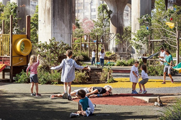 One of the infamous zombie renders of a City of Melbourne park.