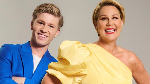 I’m a Celebrity Get Me Out of Here! hosts Robert Irwin and Julia Morris.