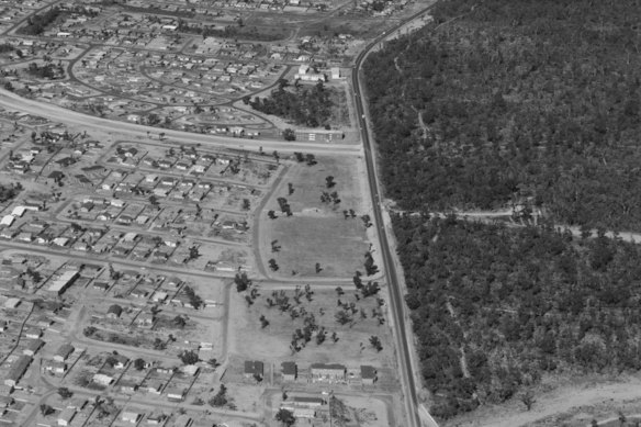 The back roads looking across Marangaroo Road and Girrawheen towards Balga, where John said he had been driving.