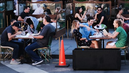 The plan for Melbourne is based on New York's Open Restaurants scheme.