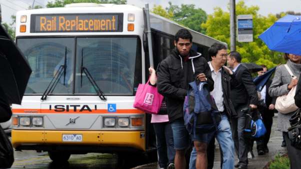 Commuters brace for the bus as 'big program' of rail works rolls out