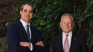 Long-Term Asset Partners managing director Chris Craddock, with the fund's chairman Tony Shepherd, have lobbed a bid for GrainCorp.