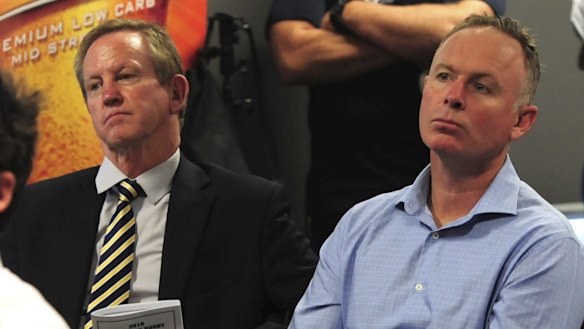 Bob Brown, left, is standing down as president while Matt Nobbs, right, is expected to be elected as Brumbies chairman.