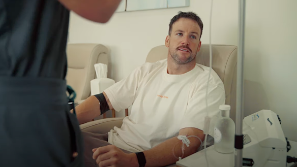 James Magnussen is injected with performance-enhancing drugs. 