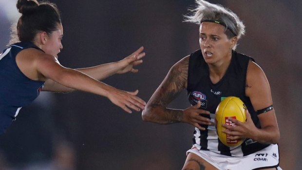 Done deal: Former Collingwood star Moana Hope is joining the AFLW's new team, North Melbourne.