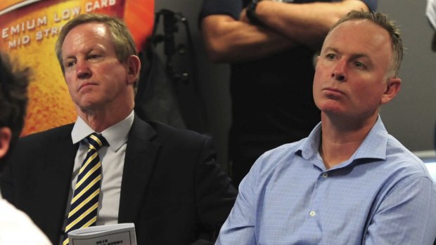 Bob Brown, left, is standing down as president while Matt Nobbs, right, is expected to be elected as Brumbies chairman.