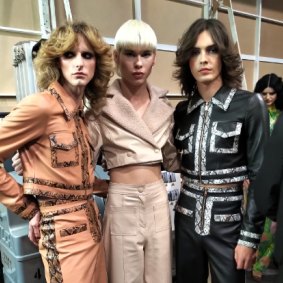 Charlie’s Angels: Male models Blake Sutherland, Harry Barclay and Lochie Colin.