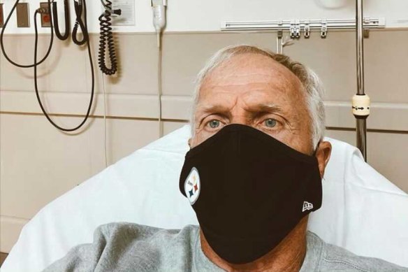 Greg Norman in hospital with COVID-19 on Christmas Day. 