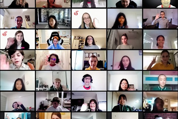 Members of the US National Children’s Chorus and Australian Children’s Choir gathered over Zoom in 2021 to do what they had been deprived of for months: bond over music.