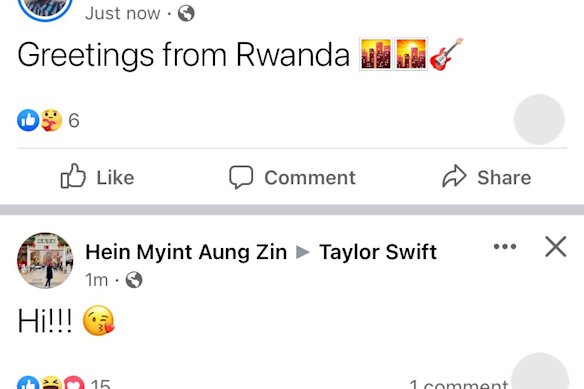 Fan posts made to celebrity pages such as Taylor Swift’s flooded user pages.