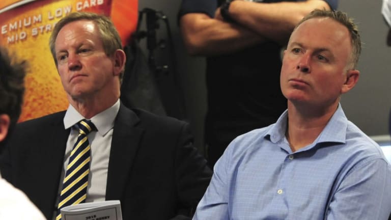 Bob Brown, left, is standing down as president while Matt Nobbs, right, is expected to be elected as Brumbies chairman.