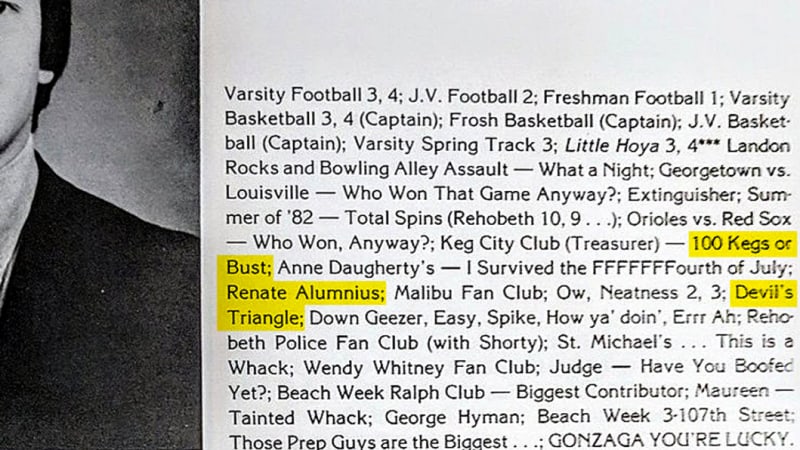 Kavanaugh S Memory Of Himself In School Is Very Different