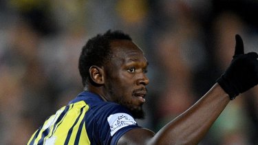Gone in a dash: Usain Bolt leaves Mariners after failing to agree to financial terms. 