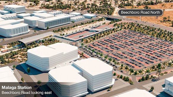 Malaga train station.