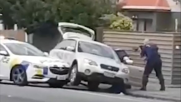 Police had to force Brenton Tarrant off the road, possibly averting a third mass shooting.