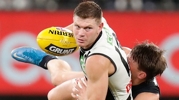Collingwood vice-captain Taylor Adams has spoken out publicly in defence of Jordan De Goey.
