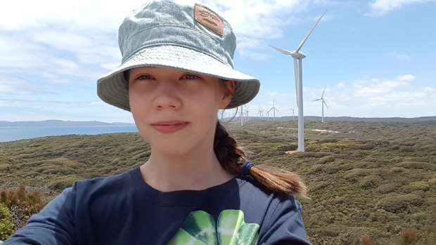 Veronica Hester,  a 15-year-old student from Sutherland Shire, who will be among young Australians striking from school on Friday.