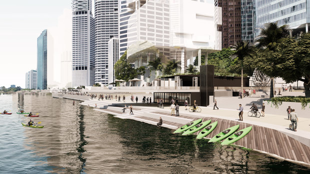 An artists' impression ofthe council's City Reach Waterfront Master Plan. 