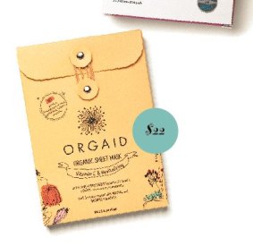 Orgaid Organic Sheet Mask, $22 for four.