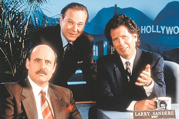 Jeffrey Tambor, Rip Torn and Garry Shandling in The Larry Sanders Show
