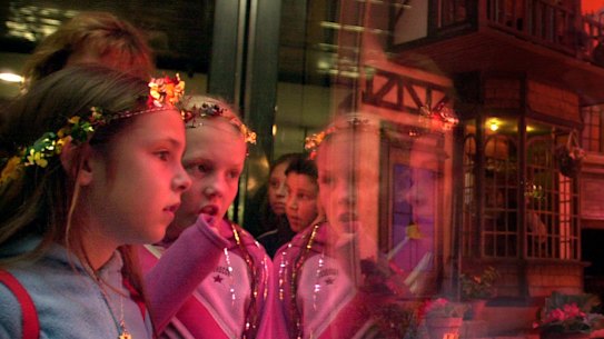 The Myer Christmas windows in 2001.