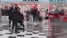 A brawl broke out at a shopping centre in Bankstown.