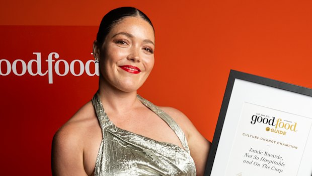 Jamie Bucirde won The Age’s first Cultural Change Champion award.