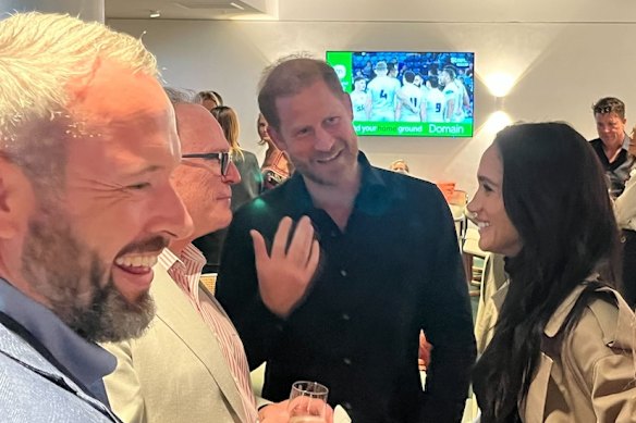Harry and Meghan at Allianz Stadium.