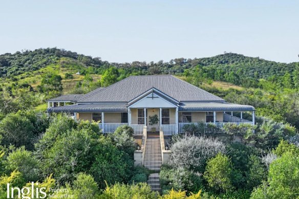 The five-bedroom home is near Camden in Sydney’s outskirts. 