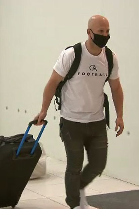 Gary Ablett departs Melbourne for Queensland on Tuesday. 