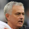 Jose Mourinho, right, is making headlines at Tottenham. 