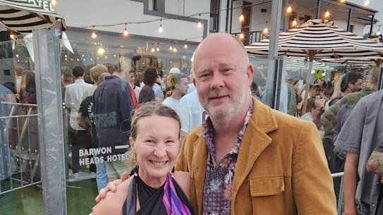 Kate Halfpenny and her husband, Chris.