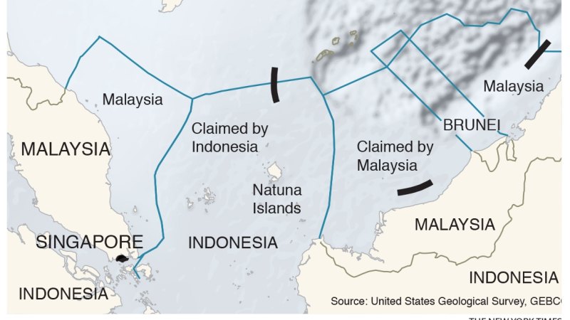 Map Natuna Island Indonesia South China Sea Dispute: Indonesia Mobilises Fishermen In Stand-Off Over Natuna  Islands