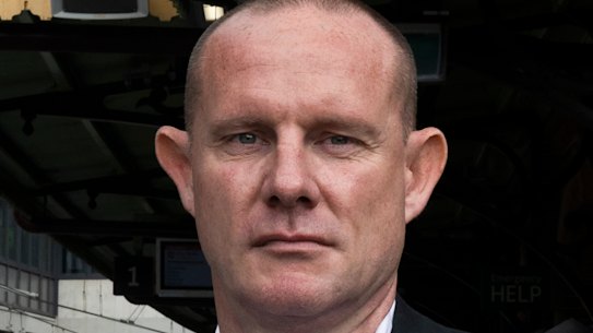 Inner West mayor Darcy Byrne at Marrickville train station. The local council mayor is unhappy about NSW planning reforms that call for more density. Marrickville.