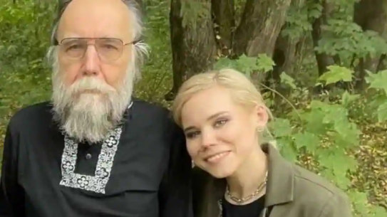 Alexander Dugin with his daughter Darya Dugina.