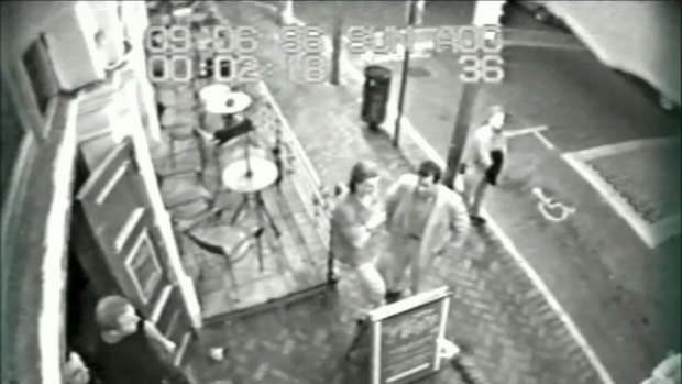 CCTV outside of The Continental Hotel shows Jane Rimmer's last known movements to night she disappeared.