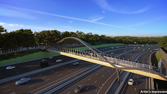  Designs for the $15.8 billion North East Link project, jointly funded by the Victorian and federal governments. The project is expected to cut travel times between Melbourne’s north and south-east by more than half an hour.