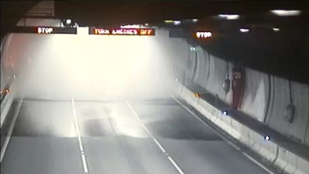 The Burnley Tunnel remained closed on Friday morning. 