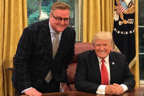 Dylan Howard with President Donald Trump in the Oval Office.