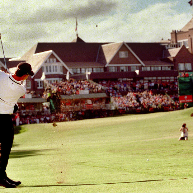 Aaron Baddeley on his way to winning the Australian Open at Royal Sydney in 1999.