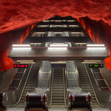Solna station in Stockholm. 