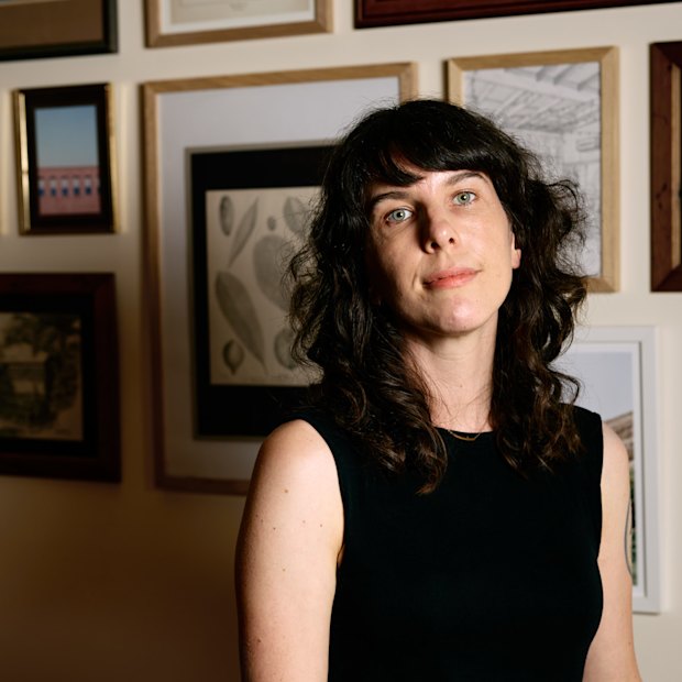 Joanna Horton at the Smug Fig in Stones Corner, Brisbane. Horton is the author of novels Catching the Light and Between You and Me (Ultimo Press).