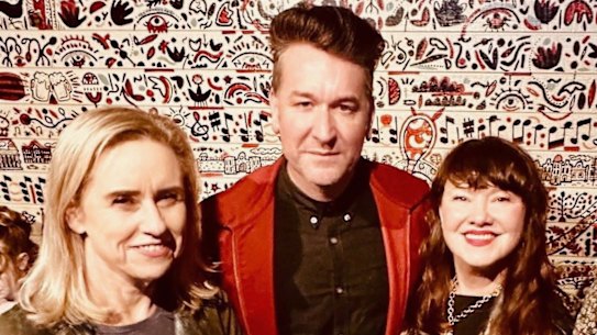 Creative Industries Minister Simone McGurk with WA music industry stalwarts Kav and Beth Temperley from the WAM Song of the Year competition at Freo.Social in June.