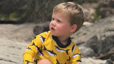 Darcy Membrey, 2, who died in a tractor incident on a farm near Warrnambool.